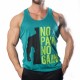 No Pain No Gain Tank Top Atlet Turkuaz